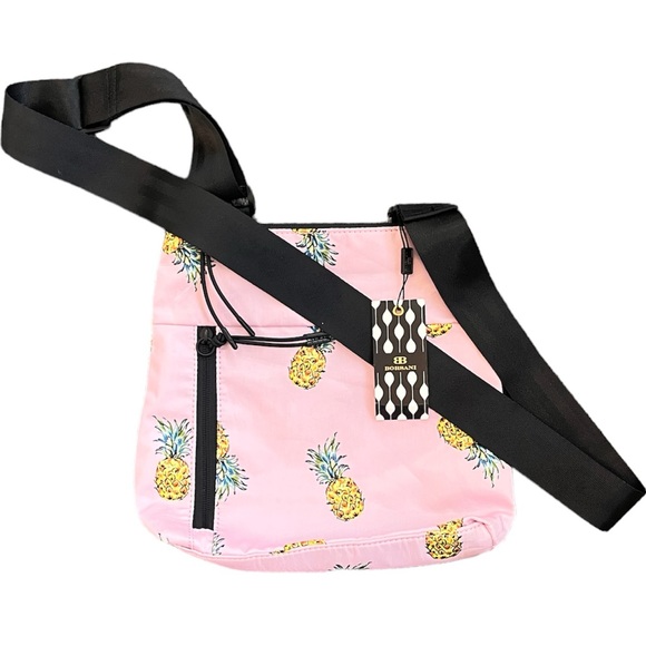 Last chance…Pink Pineapple Crossbody Bag Purse New - Picture 1 of 7